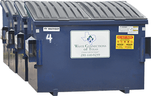 2,3,4,6,8 cubic yard commercial container