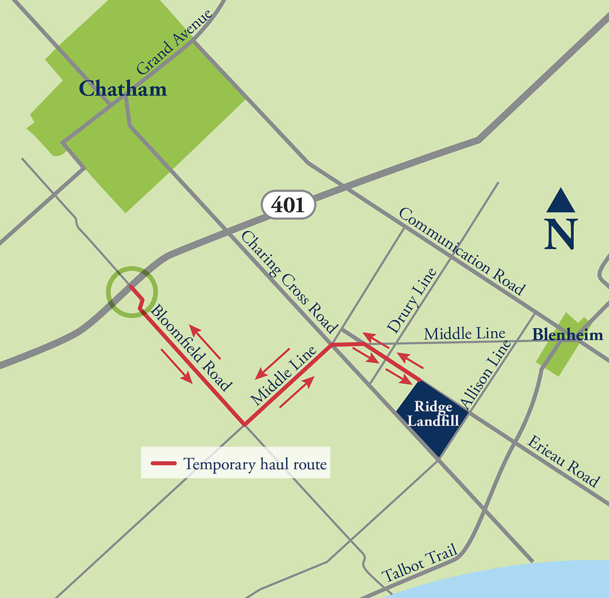 Temporary Haul Route